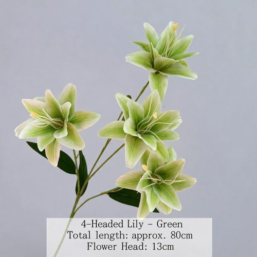 FSARCAN 4-Bloom Double Lily — Green