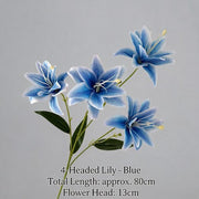 FSARCAN 4-Bloom Double Lily — Blue