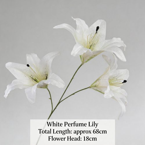 FSARCAN 3-Bloom Oriental-Style Lily — White