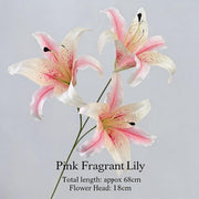 FSARCAN 3-Bloom Oriental-Style Lily — Pink