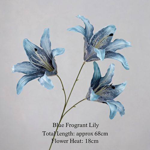 FSARCAN 3-Bloom Oriental-Style Lily — Blue