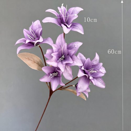 FSARCAN 6-Bloom Double Lily — Purple