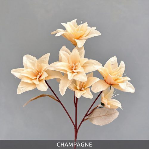 FSARCAN 6-Bloom Double Lily — Champagne