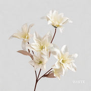 FSARCAN 6-Bloom Double Lily — White