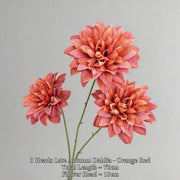 FSARCAN 3-Bloom Dahlia — Orange Red