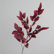 FSARCAN Rose Leaf Branch — Burgundy